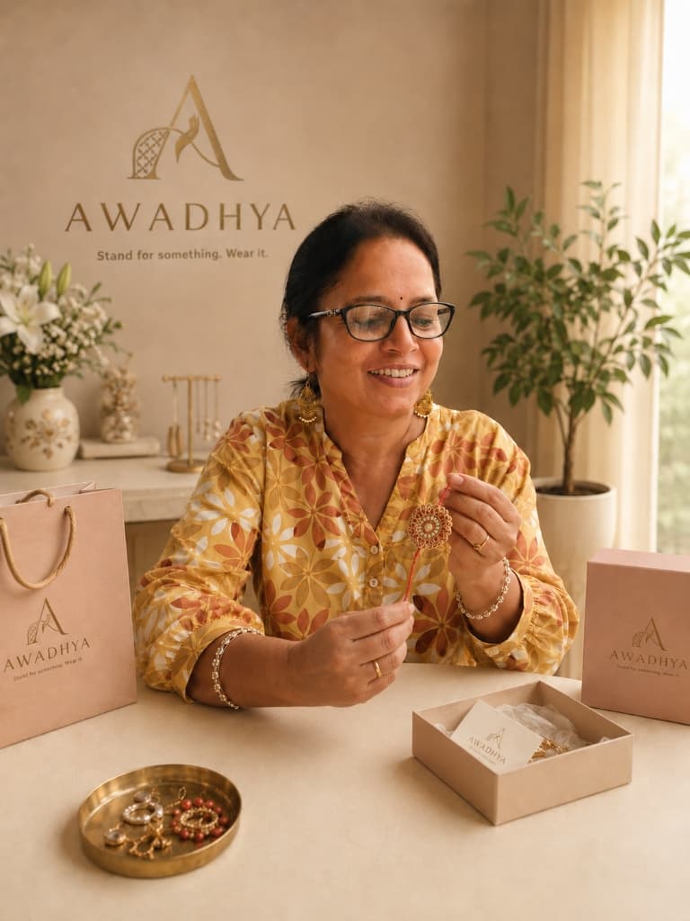 Awadhya Founder crafting a piece